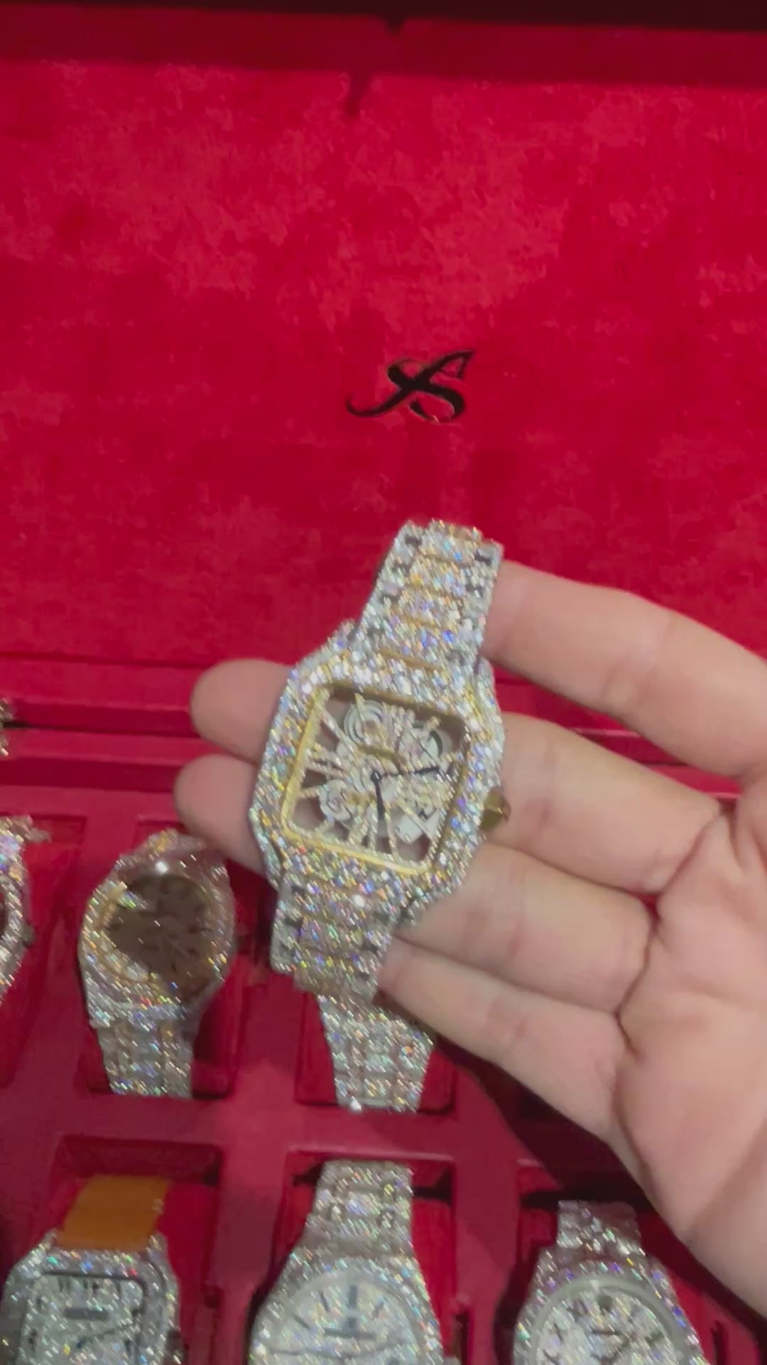 VVS CUSTOM WATCH 41MM (Highest Moissanite Quality)