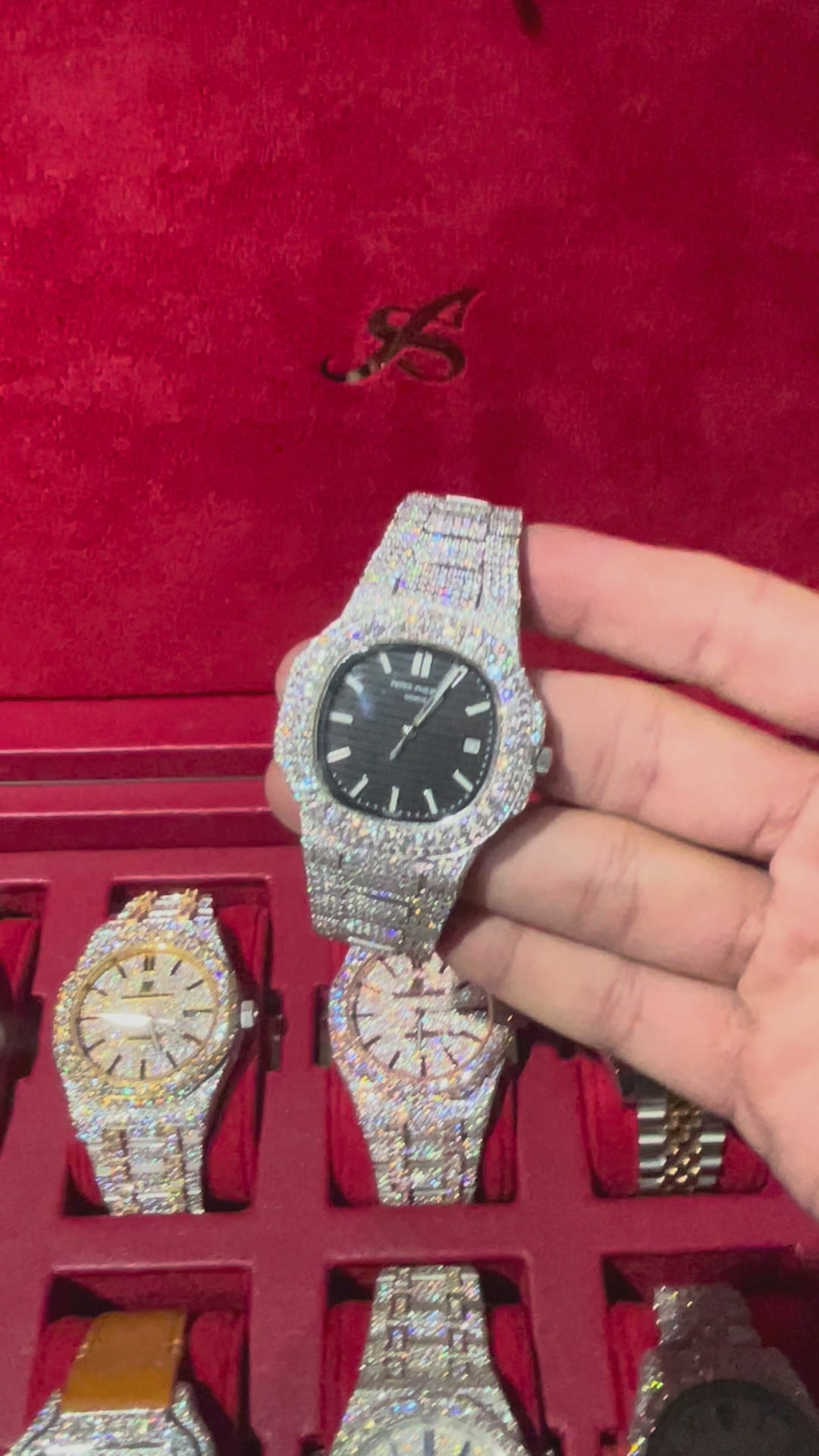 VVS CUSTOM WATCH 41MM (Highest Moissanite Quality)