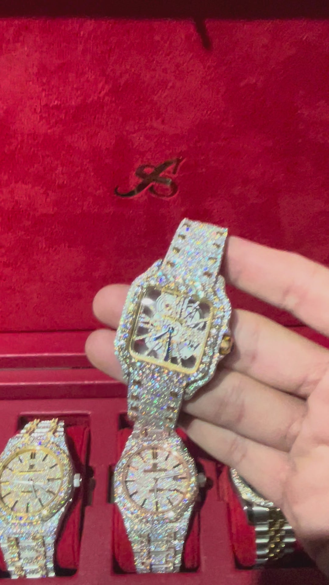 VVS CUSTOM WATCH 41MM (Highest Moissanite Quality)